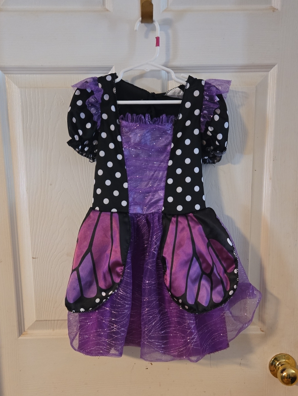 Purple Butterfly Kids Costume Dress Without W8ngs